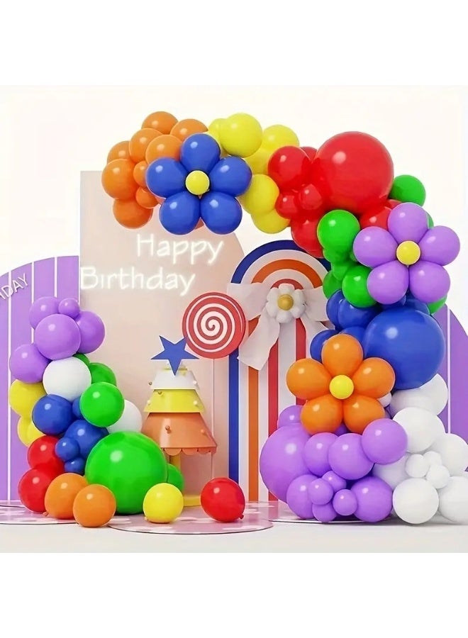 Rainbow Balloon Garland Kit, 116PCS Multicolored Balloons，6 Color Rainbow Party Balloon for Birthday Party Decoration,Baby Shower,Wedding,Valentine's Day party,Anniversary,1st Birthday Decorate - Image 3